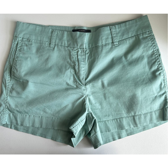 J. Crew Chino Mint Green  Shorts Size‎ 4 (FLAW) - Picture 9 of 11
